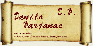 Danilo Marjanac vizit kartica